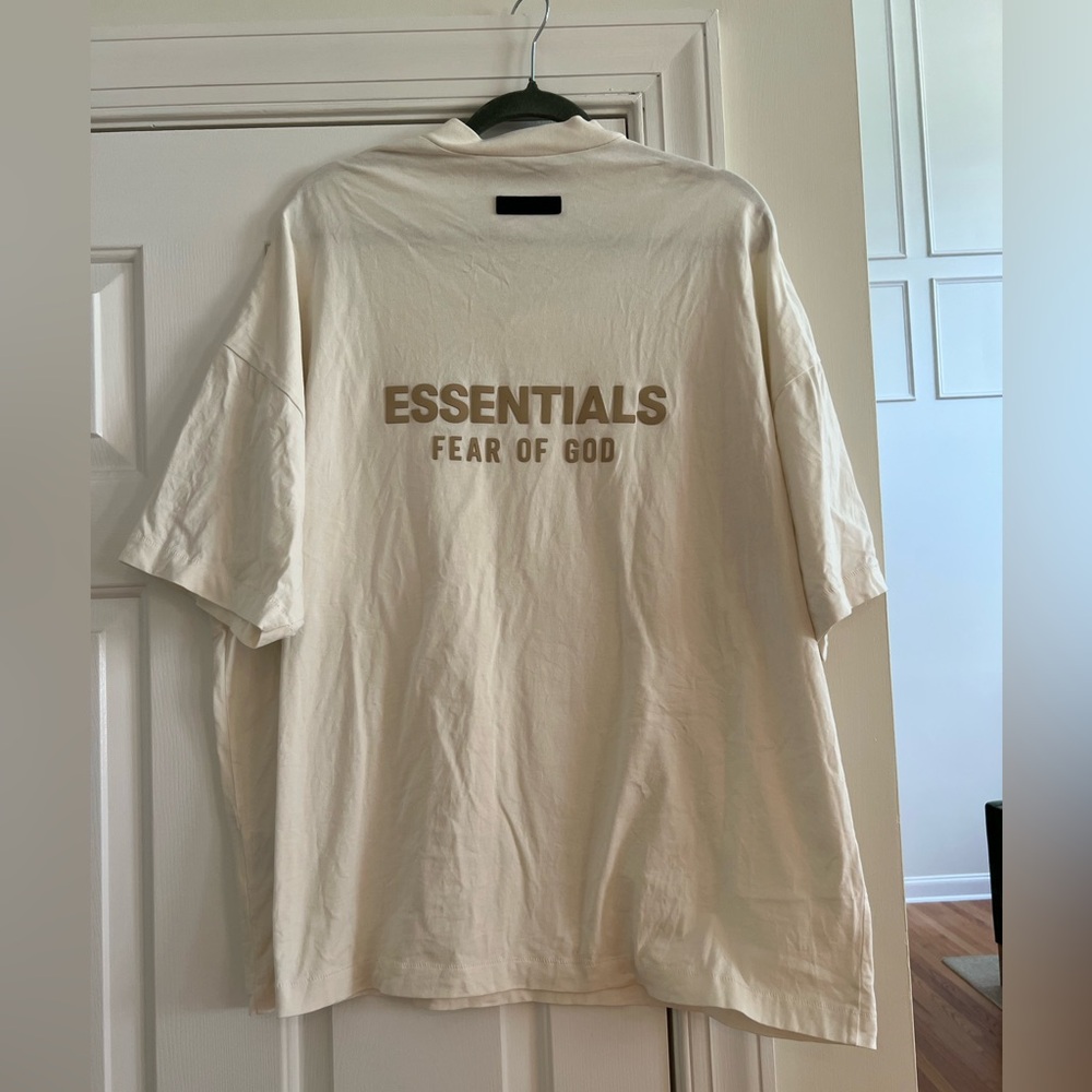 Essentials Men's Cloud Dancer Vneck - image 1